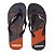 Chinelo Cavalera Duo Color Masculino Preto Laranja - Imagem 1