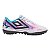 Chuteira Society Umbro Heatmap Unissex Branco Preto - Imagem 1
