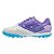 Chuteira Society Umbro Pro 5 Bump Club Unissex Branco Roxo - Imagem 2