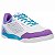 Chuteira Futsal Umbro X Comfort Unissex Branco Roxo Azul - Imagem 3