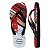 Chinelo Havaianas Top Times Flamengo Unissex Preto Vermelho - Imagem 2