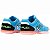 Chuteira Futsal Joma Top Flex Unissex Azul Turquesa Laranja - Imagem 3