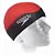 Touca De Natação Speedo Wave Cap Unissex Vermelho Preto - Imagem 1