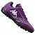 Chuteira Society Kappa Tiro Unissex Roxo Branco - Imagem 4