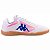 Chuteira Futsal Kappa Napoli Unissex Branco Rosa Azul - Imagem 1