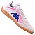 Chuteira Futsal Kappa Napoli Unissex Branco Rosa Azul - Imagem 4