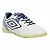Chuteira Futsal Umbro Skill Unissex Branco Verde Confortável - Imagem 3