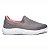 Tênis Rainha Dream IV Slip On Feminino Cinza Calce Fácil - Imagem 1