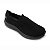 Tênis Rainha Relax Slip On Unissex Preto Calce Fácil Leve - Imagem 2