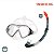 Kit Natação Speedo Belize II Snorkel Óculos Mergulho Livre - Imagem 2