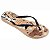 Chinelo Havaianas Slim Pets Feminino Bege Preto Tiras Finas - Imagem 6
