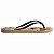 Chinelo Havaianas Slim Pets Feminino Bege Preto Tiras Finas - Imagem 8