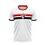 Camisa São Paulo Stencil Unissex Branco Oficial Licenciada - Imagem 1