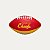 Mini Bola Futebol Americano Wilson NFL Kansas City Chiefs - Imagem 2
