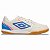 Tênis Chuteira Umbro Futsal Neo Comfort Original Bege Azul - Imagem 1