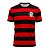 Camiseta Flamengo Home Preto Vermelho Oficial Licenciada - Imagem 1