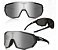 Óculos Esportivo - Bike, Corrida  - 3 Lentes - Queshark - Imagem 2
