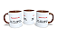 Caneca de Cerâmica Branca, Interior e Alça diversas cores - Imagem 9