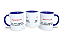 Caneca de Cerâmica Branca, Interior e Alça diversas cores - Imagem 8