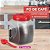 Kit 3 Pote Porta Café 2,2 Litros Plástico Com Colher Dosadora Cozinha - 435/3 Sanremo - Imagem 2