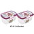 Kit Conjunto 6 Potes Herméticos Porta Alimentos Geladeira Cozinha Flor - 723 Sanremo - Imagem 1