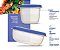 Kit Conjunto 6 Potes Herméticos Porta Alimentos Geladeira Cozinha Flor - Sanremo - Imagem 2