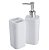 Conjunto Portas Escovas Dispenser Sabonete Líquido Banheiro Splash - 99096 Coza - Branco - Imagem 1
