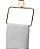 Porta Toalha Toalheiro Argola de Parede Rosé Gold 7507rg - Future - Imagem 1