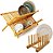 Kit Cozinha Bambu Escorredor De Louças Pratos + Suporte Display - Yoi - Imagem 1