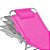 Kit 2 Cadeira Espreguiçadeira Slim Pink Alumínio Ajustável Piscina Praia Jardim - Zaka - Imagem 3