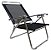 Kit 2 Cadeira De Praia King Oversize Reclinável 4 pos Alumínio Até 140Kg Camping - Zaka - Preta - Imagem 4
