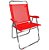 Kit 2 Cadeira De Praia King Oversize Alumínio Até 140Kg Camping - Zaka - Vermelho - Imagem 4