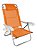 Cadeira Reclinável Top Line 5 Posições Com Almofada E Porta Copos - Zaka - Laranja - Imagem 1
