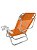 Cadeira Reclinável Top Line 5 Posições Com Almofada E Porta Copos - Zaka - Laranja - Imagem 2