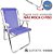 Cadeira Max Alumínio Praia Piscina Camping Até 140 Kg - Zaka - Azul - Imagem 3