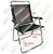 Cadeira De Praia King Oversize Alumínio Até 140Kg Camping - Zaka - Preto - Imagem 3