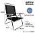 Cadeira De Praia King Oversize Reclinável 4 pos  Alumínio Até 140Kg Camping - Zaka - Preto - Imagem 2