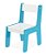 Kit Mesa Mesinha + 3 Cadeira Cadeirinha Infantil Mdf - Junges - Azul - Imagem 3