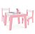 Kit Mesa Mesinha + 2 Cadeira Cadeirinha Infantil Mdf - Junges - Rosa - Imagem 1
