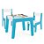 Kit Mesa Mesinha + 2 Cadeira Cadeirinha Infantil Mdf - Junges - Azul - Imagem 1