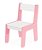 Cadeira Cadeirinha Infantil Mdf Para Mesinha - Junges - Rosa - Imagem 1