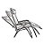 Cadeira Reclinável Trançada 21 Posições Espreguiçadeira Preta - Mor - Imagem 2