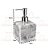Kit Dispenser Sabonete Líquido 330ML + Porta Escova De Dente C/ Tampa Pia Banheiro - Coza - Imagem 3