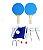 Conjunto Tênis Mesa Ping Pong Raquetes Rede Bolinha Suportes - 54509 Xalingo - Imagem 2