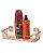 Kit Banheiro Prateleira Suporte Shampoo + Saboneteira Rosé Gold - Future - Imagem 1