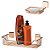 Kit Banheiro Prateleira Suporte Shampoo + Saboneteira Rosé Gold - Future - Imagem 3