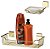 Kit Banheiro Dourado Suporte Shampoo + Porta Sabonete Parede Ouro - Future - Imagem 1