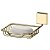 Kit Banheiro Dourado Suporte Shampoo + Porta Sabonete Parede Ouro - Future - Imagem 3