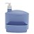 Porta Suporte Dispenser 1 Litro Detergente Esponja Pia - 732 Paramount - Azul - Imagem 1
