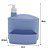 Porta Suporte Dispenser 1 Litro Detergente Esponja Pia - 732 Paramount - Azul - Imagem 3